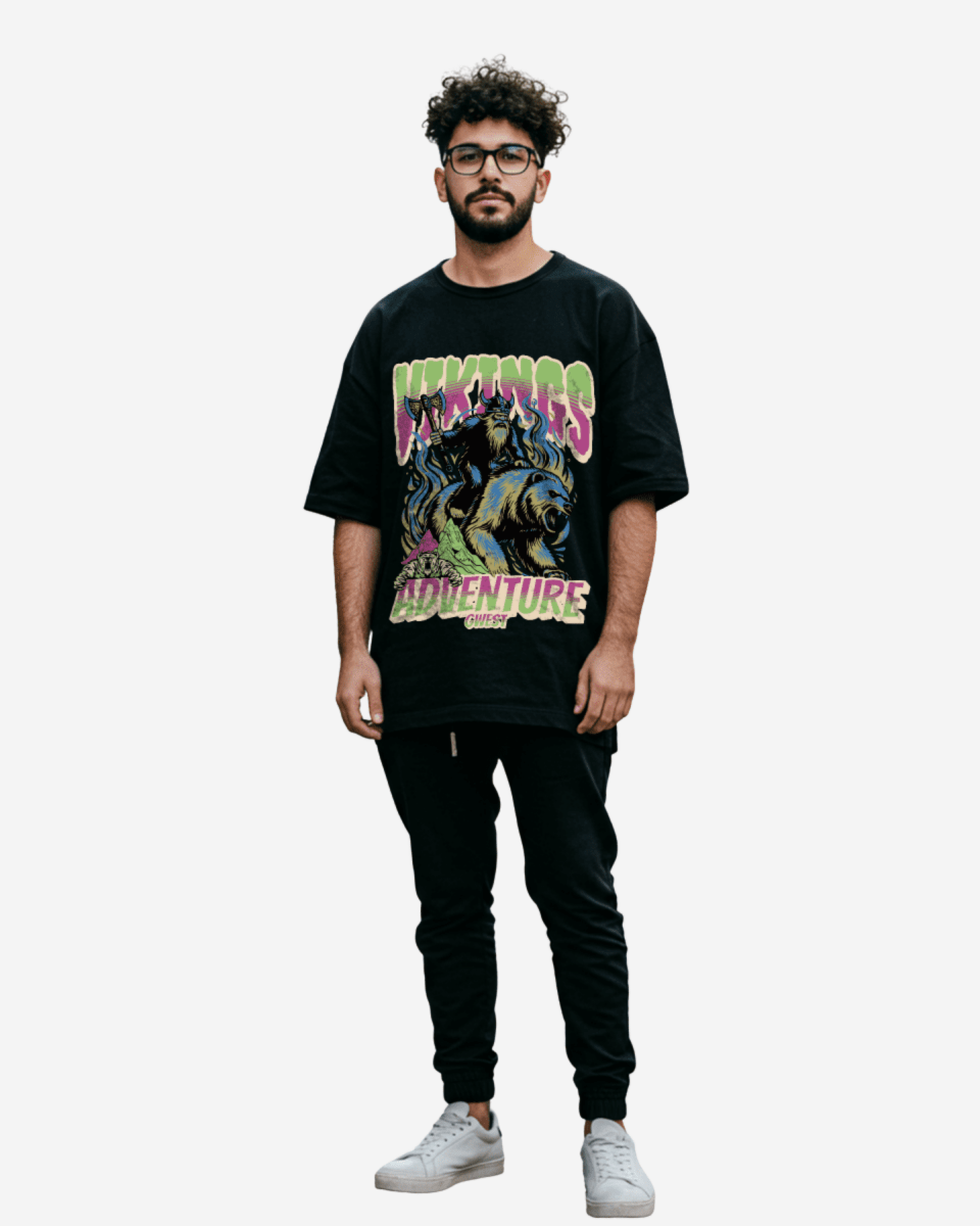 G West Grizzly Bear Oversized T-Shirt Mens