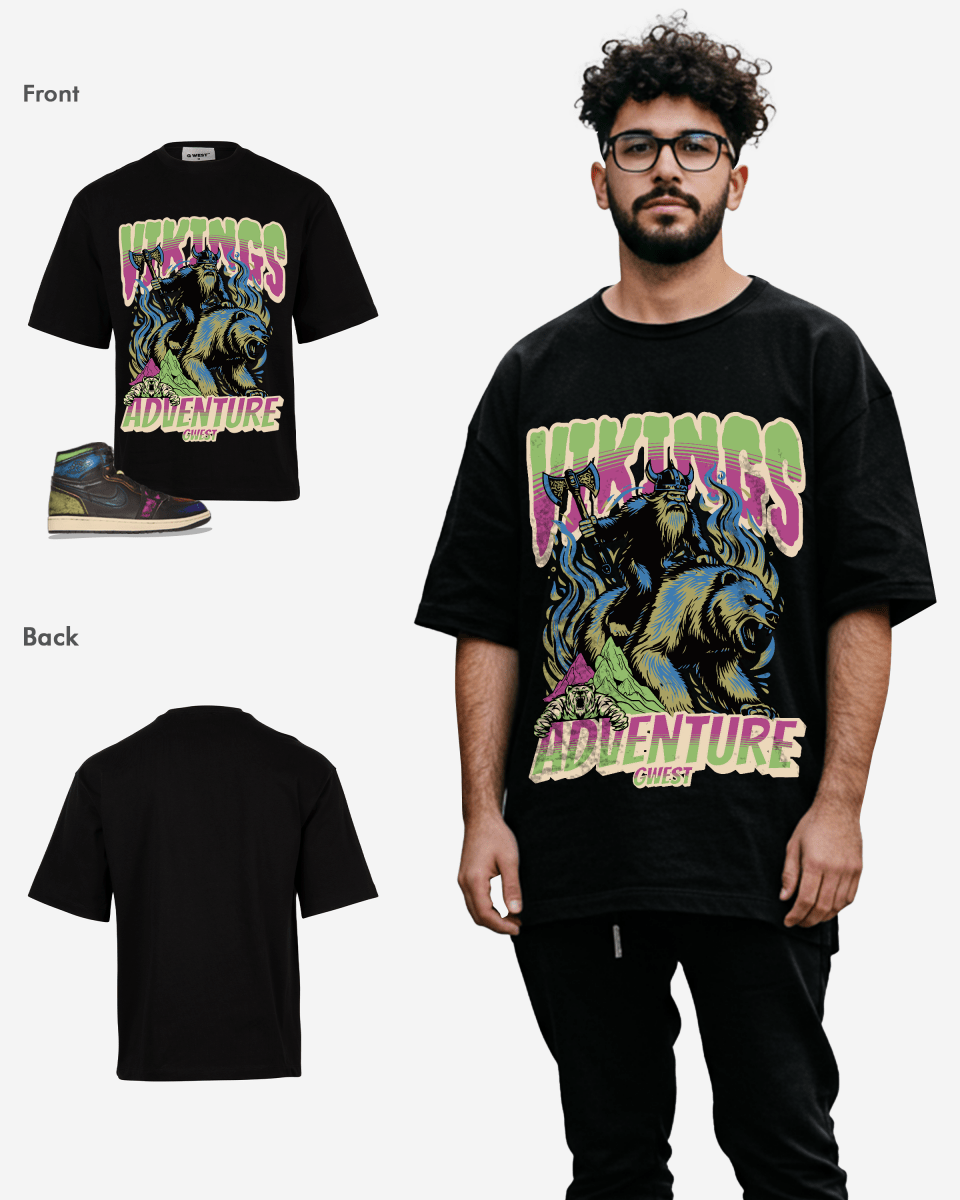 G West Grizzly Bear Oversized T-Shirt Mens